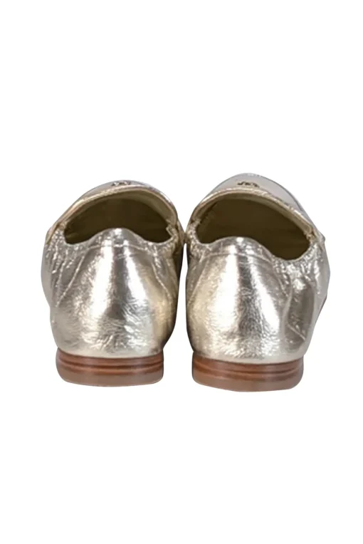 Tory Burch - Gold Metallic Leather Ballet Loafers Sz 9