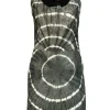 Tory Burch - Greystone Leather Shawna Tie-dye Night Out Dress Sz 2