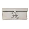 Tory Burch - Ivory Leather "Miller" Clutch"