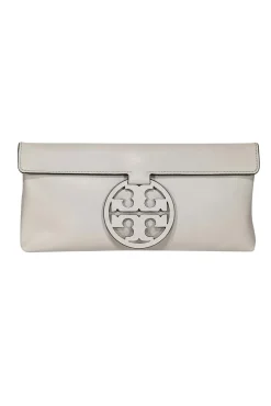 Tory Burch - Ivory Leather "Miller" Clutch"