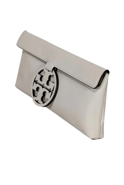 Tory Burch - Ivory Leather "Miller" Clutch"