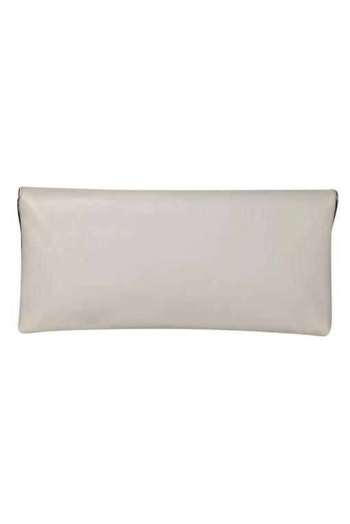 Tory Burch - Ivory Leather "Miller" Clutch"