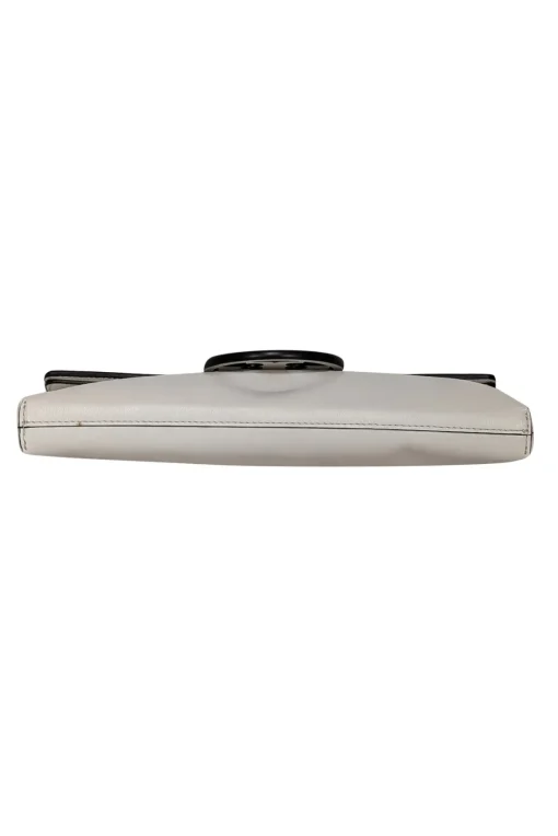 Tory Burch - Ivory Leather "Miller" Clutch"