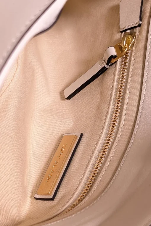 Tory Burch - Ivory Leather "Miller" Clutch"