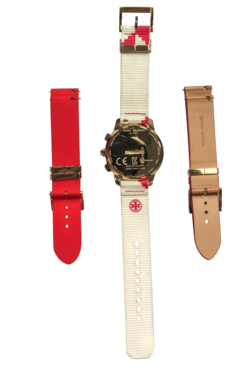 Tory Burch - Large Face Golden "ToryTrack" Hybrid Smartwatch w/ Multiple Straps