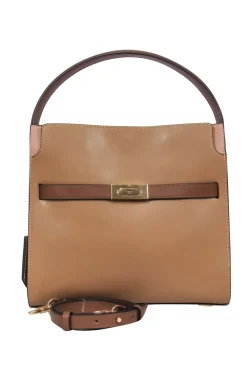 Tory Burch - Tan Leather Square Shoulder Bag