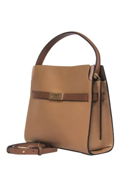 Tory Burch - Tan Leather Square Shoulder Bag