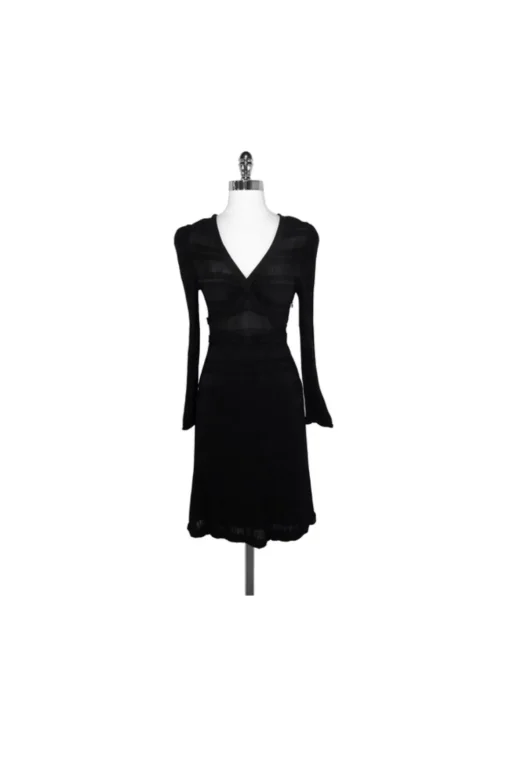 Tracy Reese - Black Keyhole Back Dress Sz 2