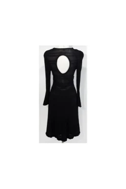 Tracy Reese - Black Keyhole Back Dress Sz 2