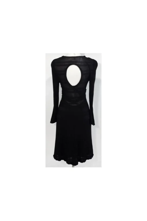 Tracy Reese - Black Keyhole Back Dress Sz 2