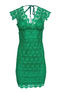 Tracy Reese - Green Floral Lace Sheath Dress Sz 2