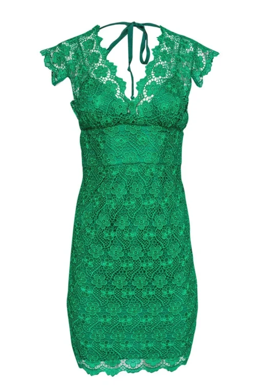 Tracy Reese - Green Floral Lace Sheath Dress Sz 2