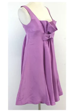 Tracy Reese - Lavender Silk Waist Bow Dress Sz 2