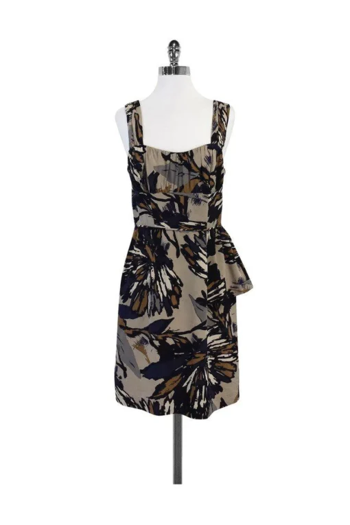 Trina Turk - Abstract Print Silk Sleeveless Dress Sz 8
