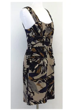 Trina Turk - Abstract Print Silk Sleeveless Dress Sz 8