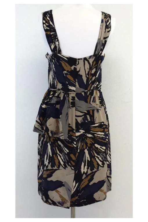 Trina Turk - Abstract Print Silk Sleeveless Dress Sz 8