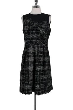 Trina Turk - Black & Grey Tweed Dress Sz 8