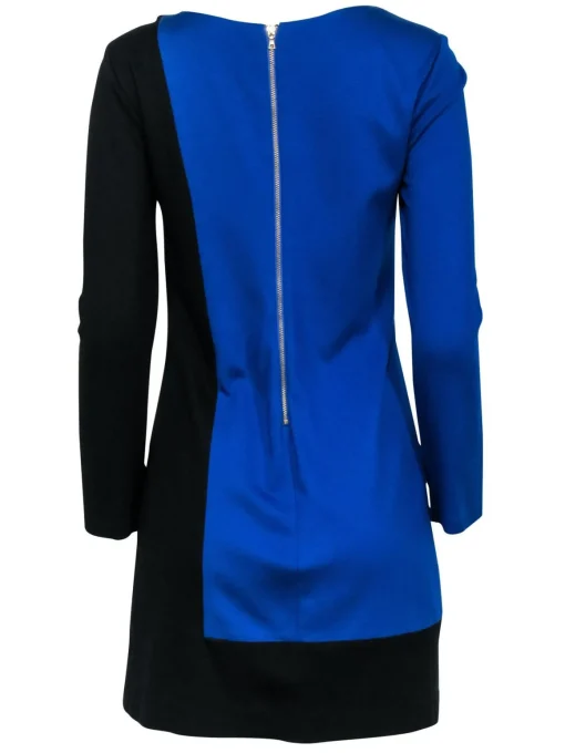 Trina Turk - Blue & Black Color Block Long Sleeve Dress Sz 4