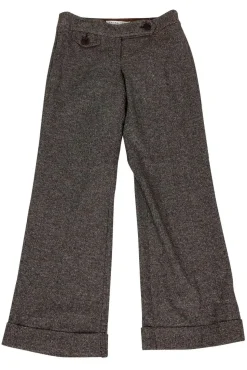 Trina Turk - Brown Tweed Wide Leg Trousers Sz 2