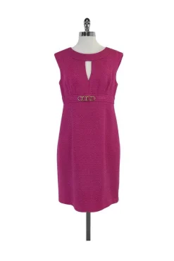 Trina Turk - Fuchsia Woven Sleeveless Dress Sz 10