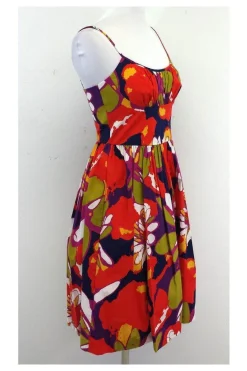 Trina Turk - Multicolor Floral Cotton Skater Dress Sz 2