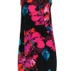 Trina Turk - Multicolored Silk Satin Slip Dress w/ Lace Sz S