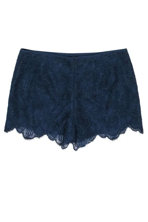 Trina Turk - Navy Blue Lace Shorts Sz 10