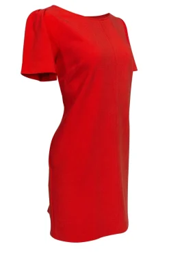 Trina Turk - Orange Short Sleeve Shift Dress Sz 12