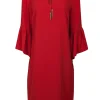 Trina Turk - Red Bell Sleeve Shift Dress Sz L