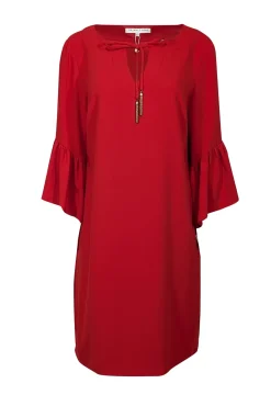 Trina Turk - Red Bell Sleeve Shift Dress Sz L