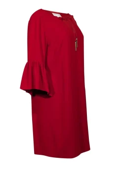 Trina Turk - Red Bell Sleeve Shift Dress Sz L