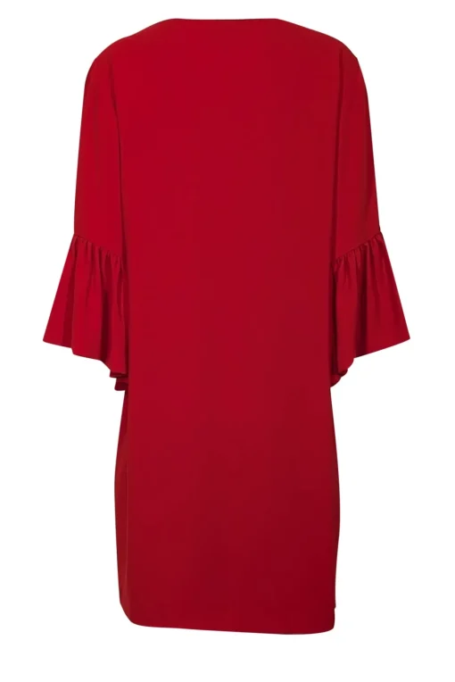 Trina Turk - Red Bell Sleeve Shift Dress Sz L