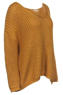 Tularosa - Mustard Chunky Knit Oversized Sweater Sz S