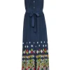 Twelfth Street by Cynthia Vincent - Navy Sleeveless Maxi Dress Sz S