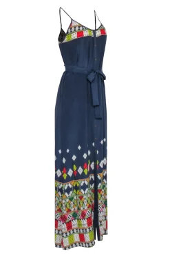 Twelfth Street by Cynthia Vincent - Navy Sleeveless Maxi Dress Sz S