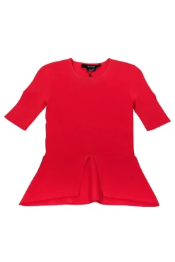 TY-LR - Rust Orange Odessa Knit Top Sz XS