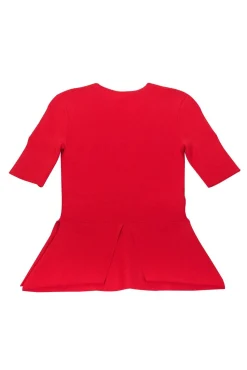TY-LR - Rust Orange Odessa Knit Top Sz XS
