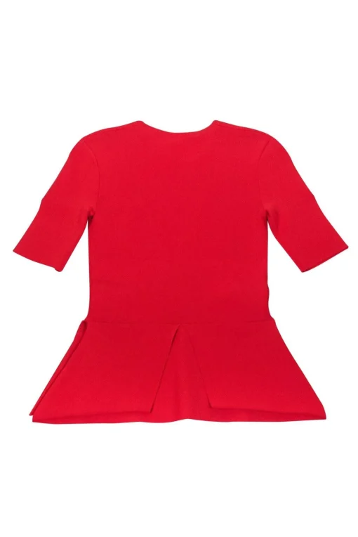 TY-LR - Rust Orange Odessa Knit Top Sz XS