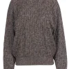 Valentino - Brown Wool Basket Weave Sweater Sz M