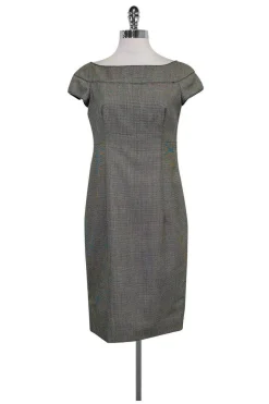 Valentino - Houndstooth Cap Sleeve Dress Sz 4