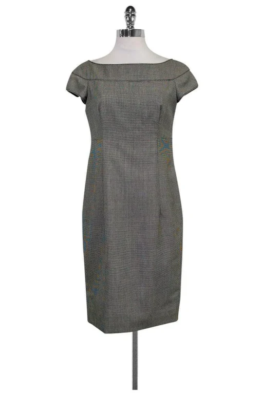 Valentino - Houndstooth Cap Sleeve Dress Sz 4