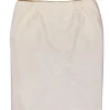 Valentino - Ivory w/ Cream Diamond Pattern Pencil Skirt Sz 12