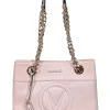 Valentino by Mario Valentino - Blush Pink Leather Chain Strap Shoulder Bag