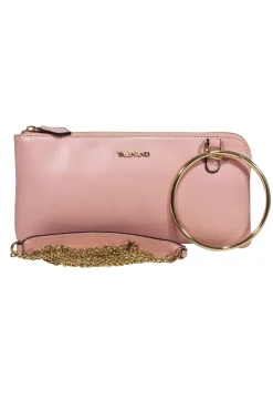 Valentino by Mario Valentino - Blush Pink Leather Slim Crossbody Bag