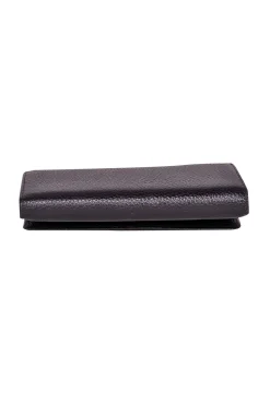 Valentino by Mario Valentino - Black Pebbled Leather Wallet