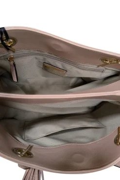 Valentino by Mario Valentino - Blush Pink Leather Chain Strap Shoulder Bag