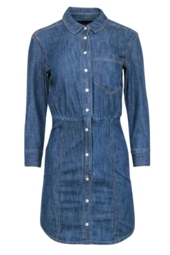 Veronica Beard - Medium Wash Chambray Shirt Dress Sz 00