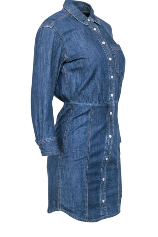 Veronica Beard - Medium Wash Chambray Shirt Dress Sz 00