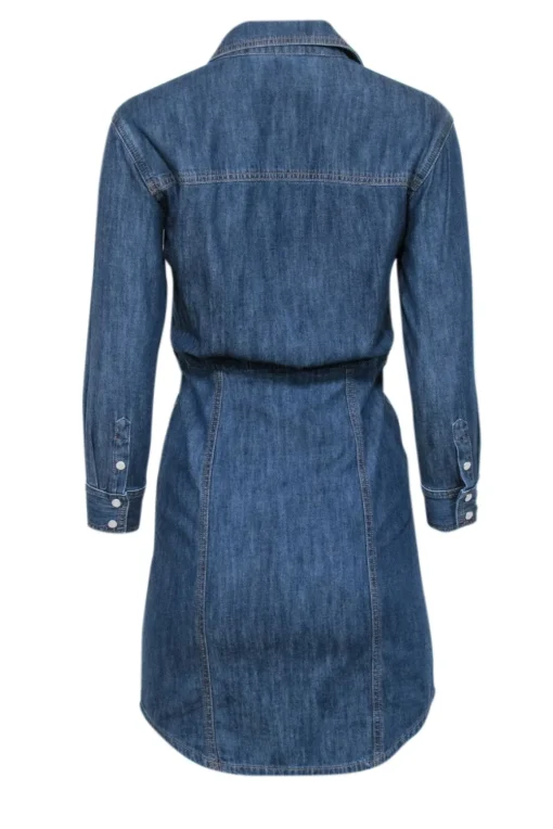 Veronica Beard - Medium Wash Chambray Shirt Dress Sz 00
