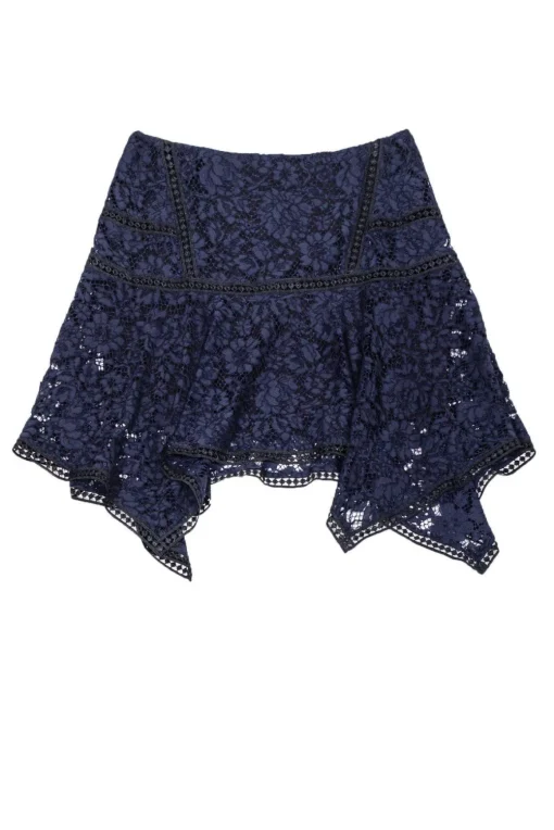 Veronica Beard - Navy Blue Lace Skirt Sz 0